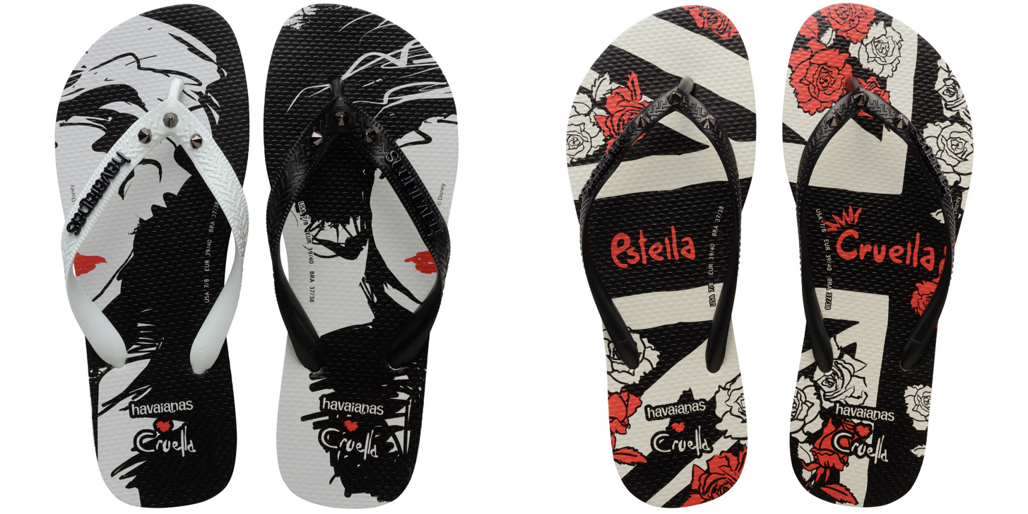 ビーチブランド「Havaianas」からディズニー映画『クルエラ』とコラボした限定コレクションが発売