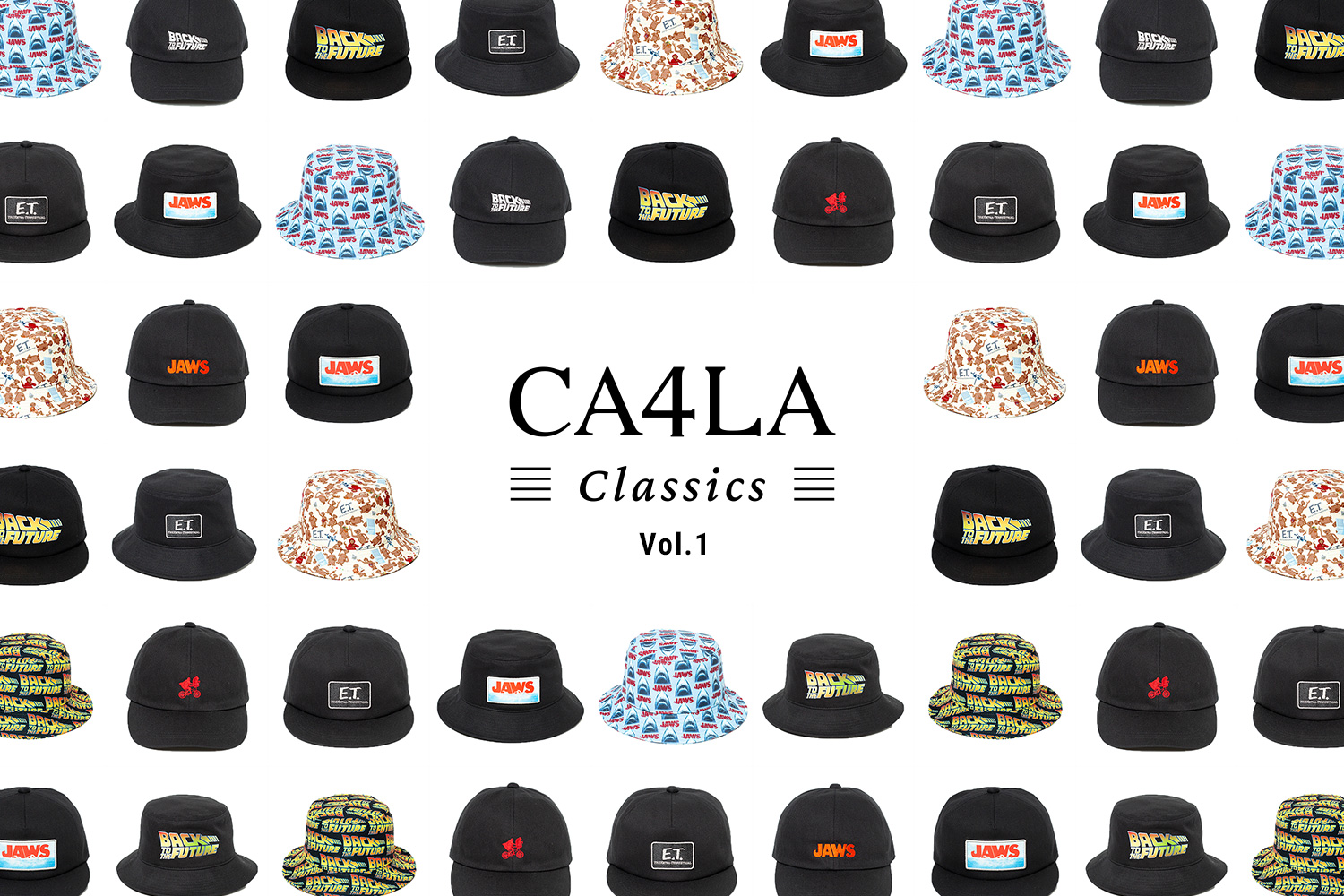 誰もが知る名作映画のロゴがハットに！CA4LAから新たなコラボレーションライン「CA4LA Classics」デビュー