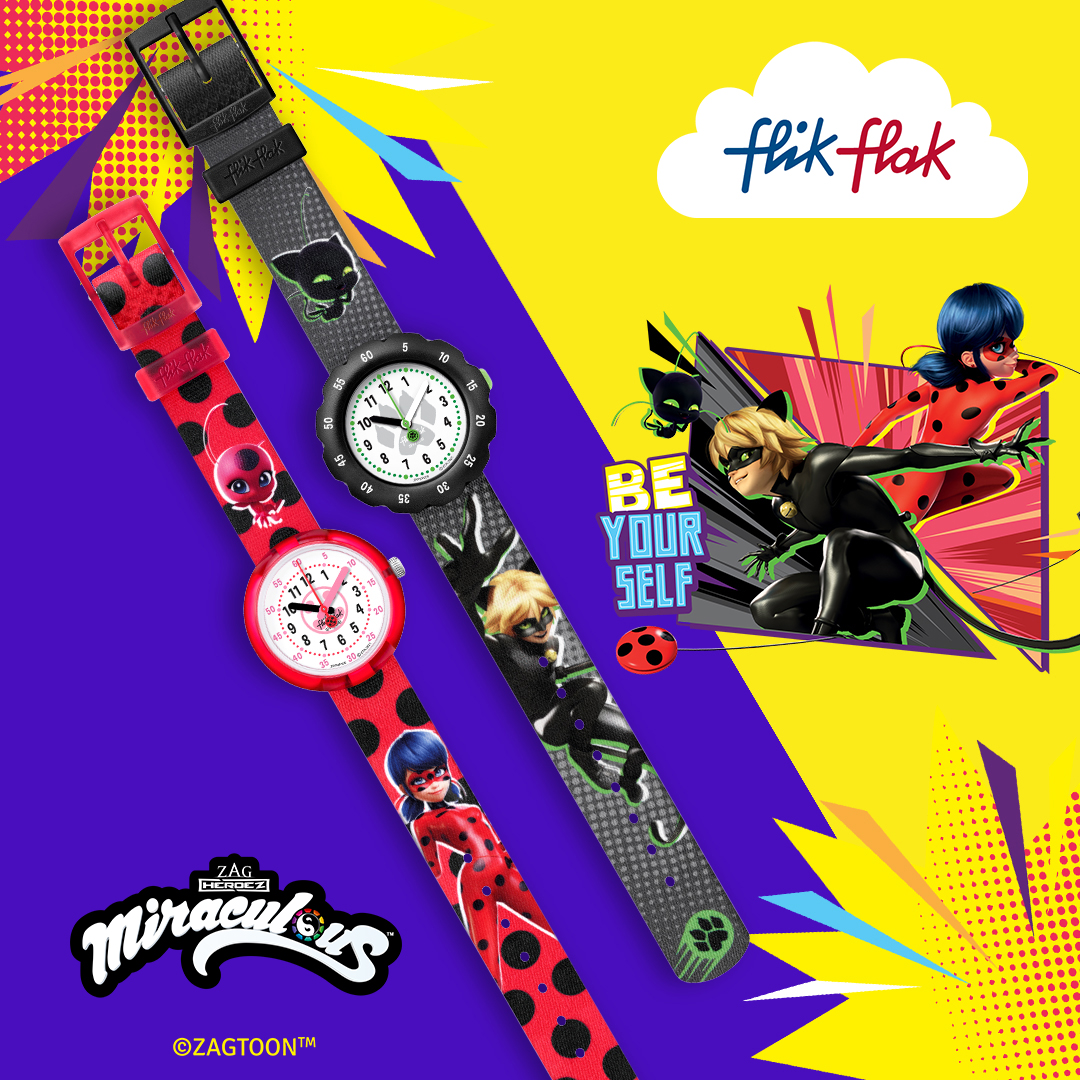 大人気アニメ『ミラキュラス レディバグ＆シャノワール』のキッズウォッチが発売スタート