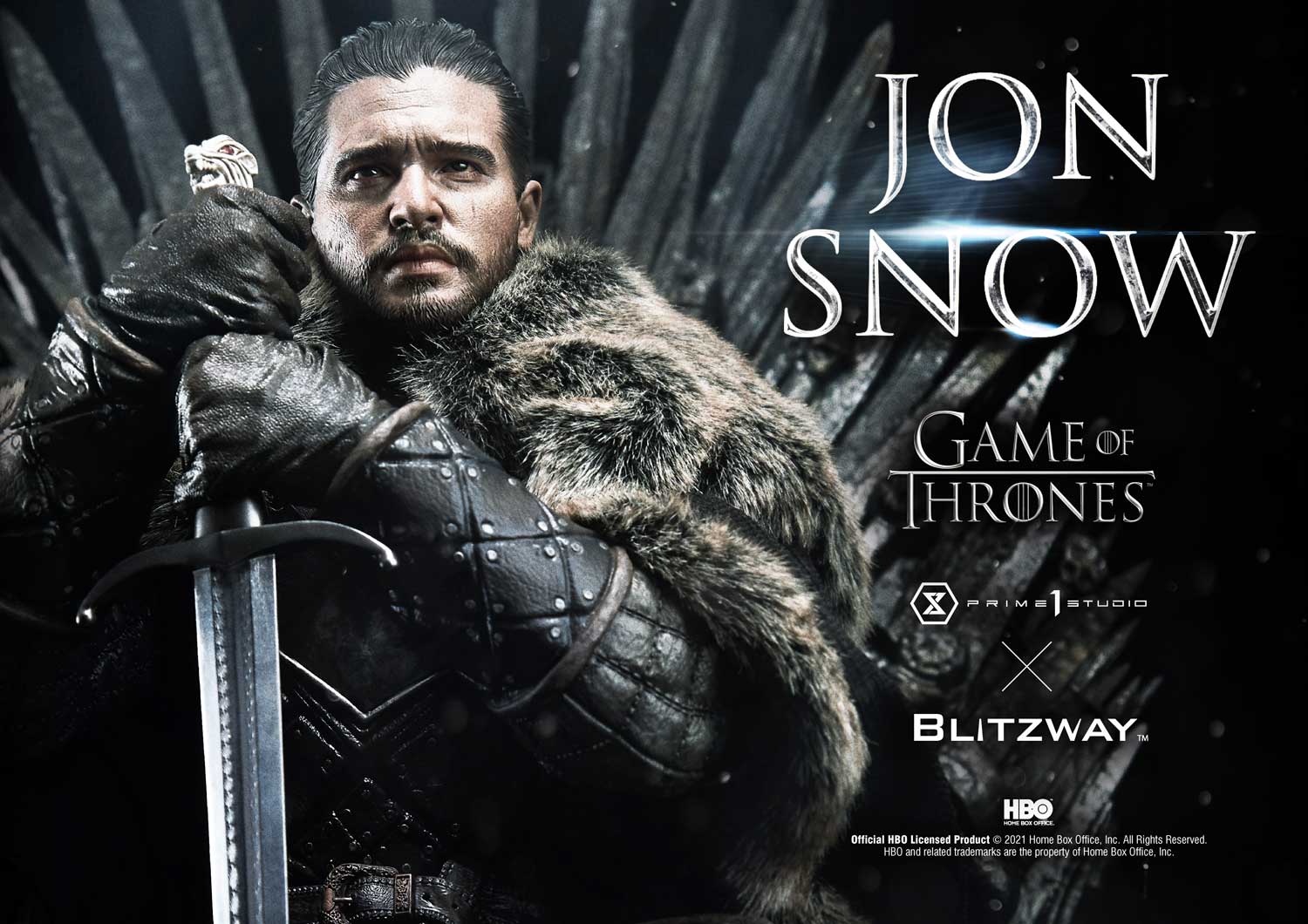 威厳ある佇まいを立体化!『ゲーム・オブ・スローンズ』より“北の王” ジョン・スノウのスタチューが登場