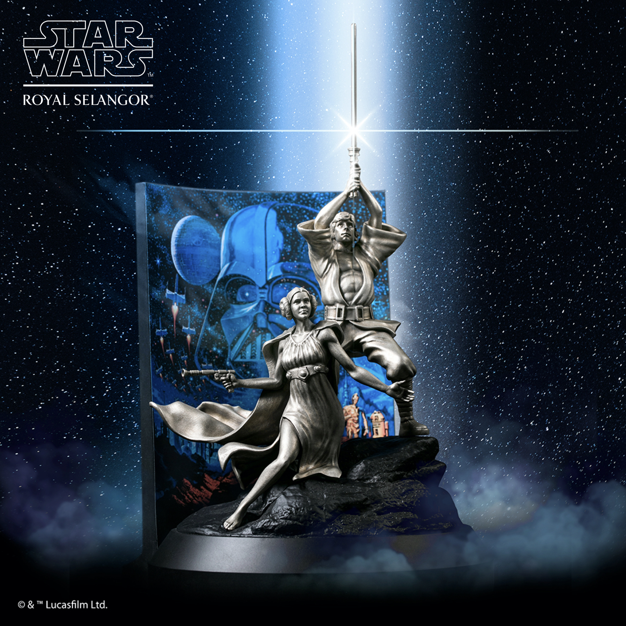 錫合金メーカー「ロイヤルセランゴール」の『STAR WARS』ムービーポスターアート、12月5日より国内先行発売開始