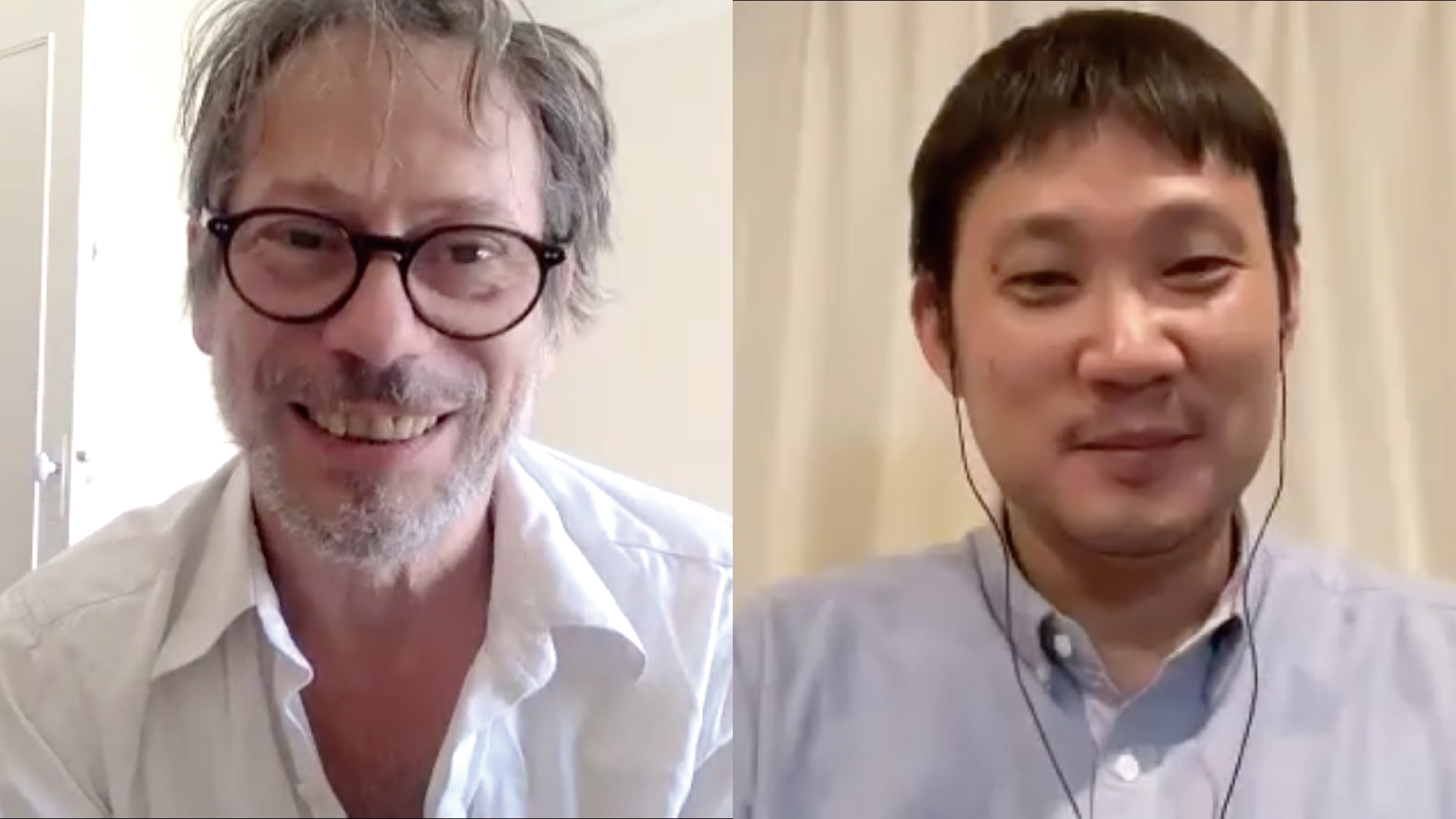 マチュー・アマルリック監督と濱⼝⻯介監督が初のオンライン対談「あなたは私の弟で私の師匠」「弟と⾔ってもらったことは⼀⽣忘れない」