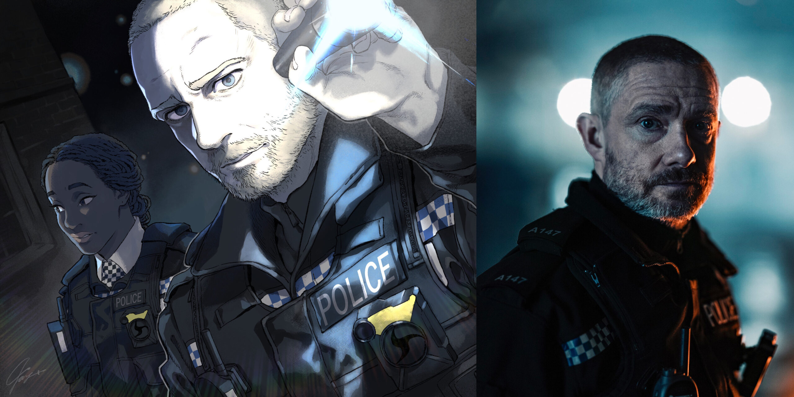 『SHERLOCK/シャーロック』漫画家Jay.による『レスポンダー 夜に堕ちた警官』描き下ろしイラスト&応援コメントが到着