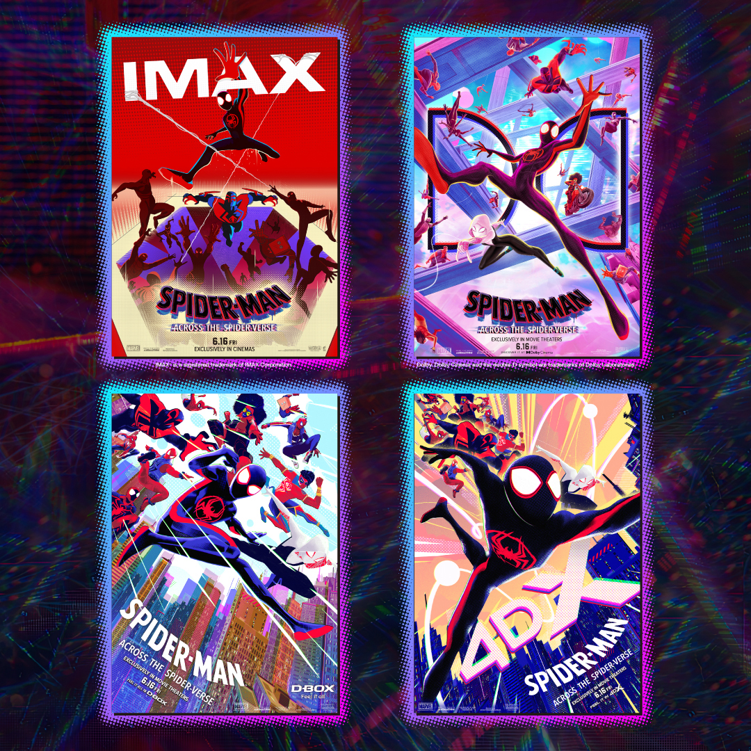 『スパイダーマン:アクロス・ザ・スパイダーバース』IMAX®/Dolby Cinema®/MX4D®/4DX/D-BOXで上映決定 フォーマット別ポスターも解禁