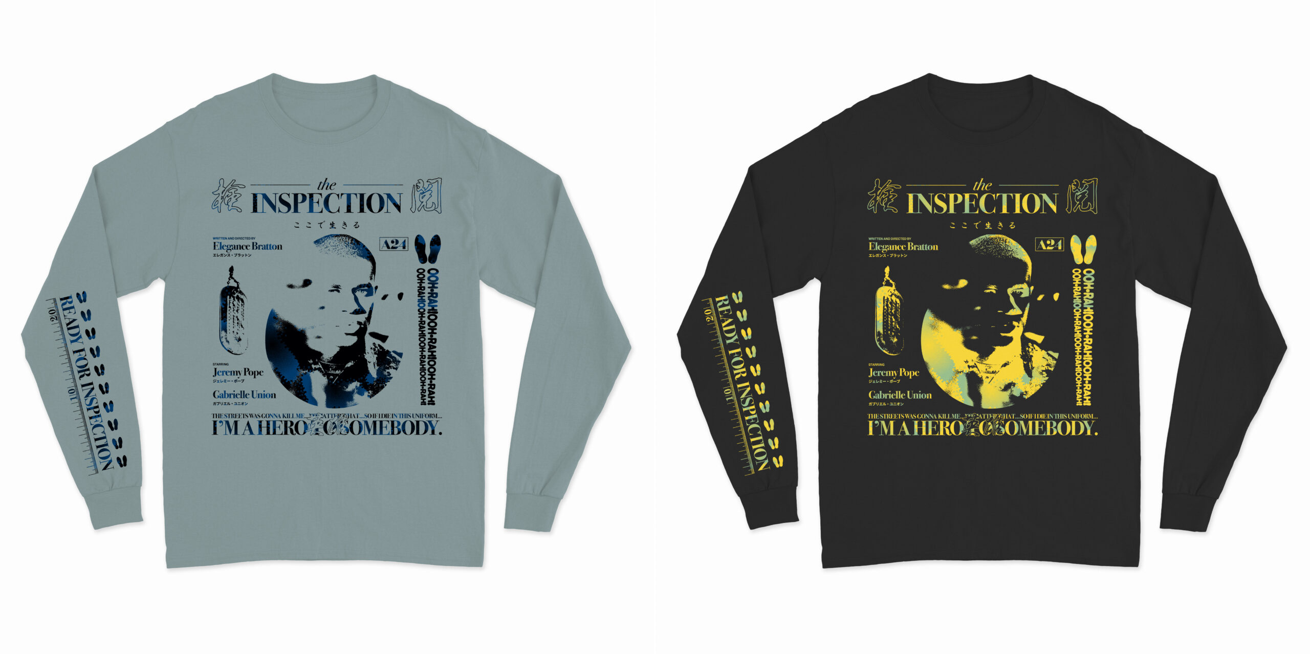 デザインチームHE∀DS(ヘッズ)による『インスペクション ここで生きる』公式コラボTシャツの販売が決定