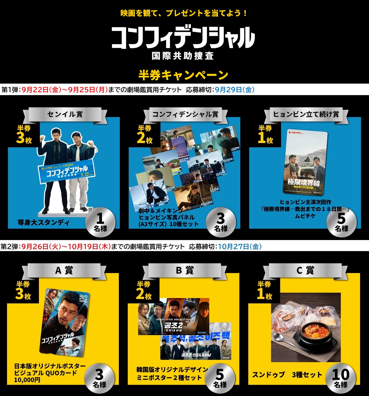 ヒョンビン主演『コンフィデンシャル:国際共助捜査』半券キャンペーンが実施決定