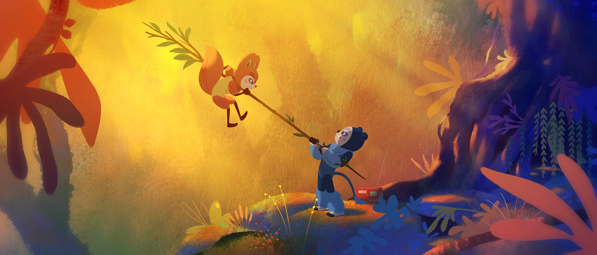 水彩画の中に入り込んだような錯覚を覚える美しいアニメーションはどのように実現した?『ペルリンプスと秘密の森』本編特別映像解禁