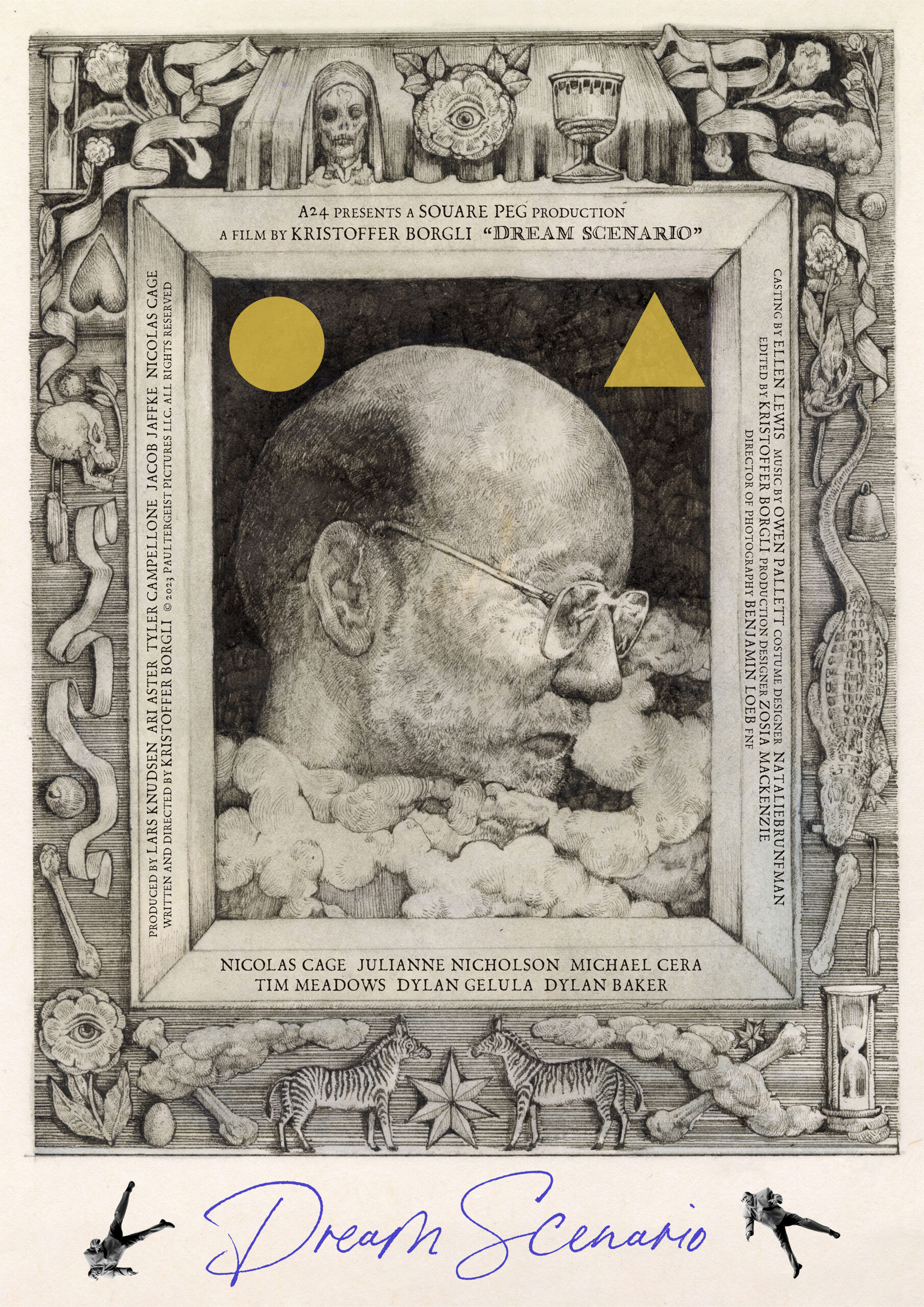 『ドリーム・シナリオ』ヒグチユウコ&大島依提亜によるオルタナティブポスター完成 3時のヒロインゆめっち、平山夢明ら著名人のコメント到着