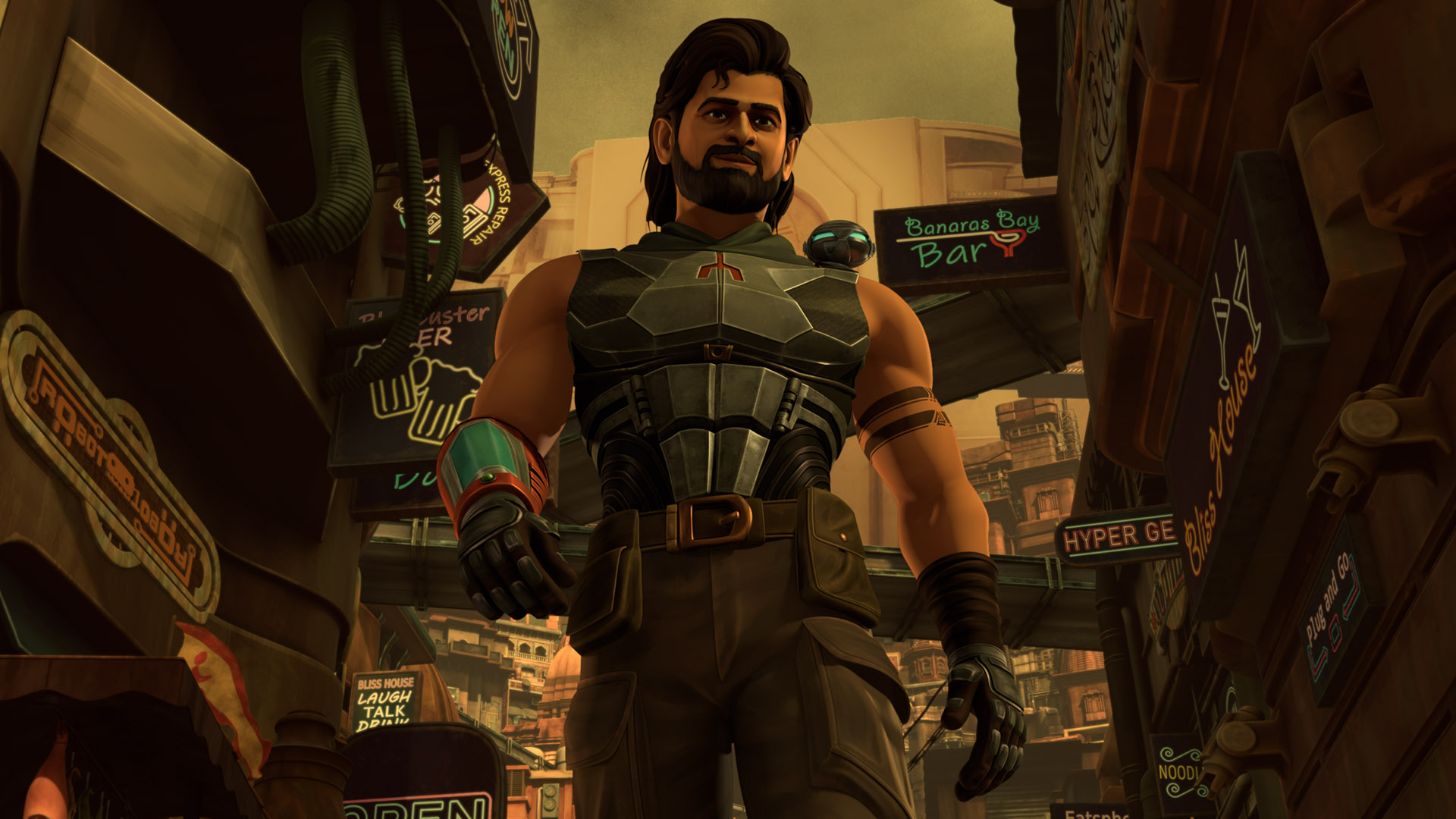 プラバース主演『カルキ 2898-AD』の前⽇譚を描くアニメーション『ブッジ&バイラヴァ』賞⾦稼ぎのバイラヴァ初登場シーン解禁