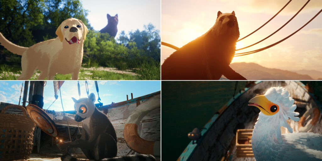 大洪水に呑まれつつある世界で冒険を繰り広げる猫の“旅の仲間たち”が登場！『Flow』本編映像解禁