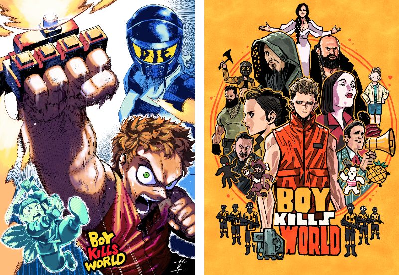 『ボーイ・キルズ・ワールド:爆拳壊界流転掌列伝』コラボイラスト&彫刻到着 ビル・スカルスガルドが最強戦士として覚醒する本編映像【地獄の殺戮編】解禁